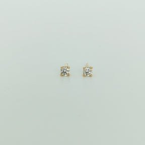 Aros Punto de Luz Oro Amarillo 18K 0,30Ct