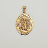 Medalla Virgen de Guadalupe Oro Bicolor