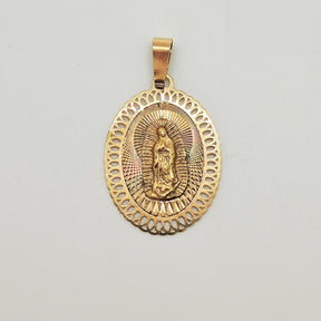 Medalla Virgen de Guadalupe Oro Bicolor