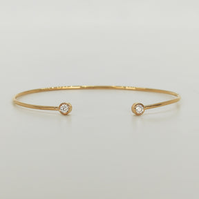 Esclava Oro Amarillo 18K Brillantes Botón