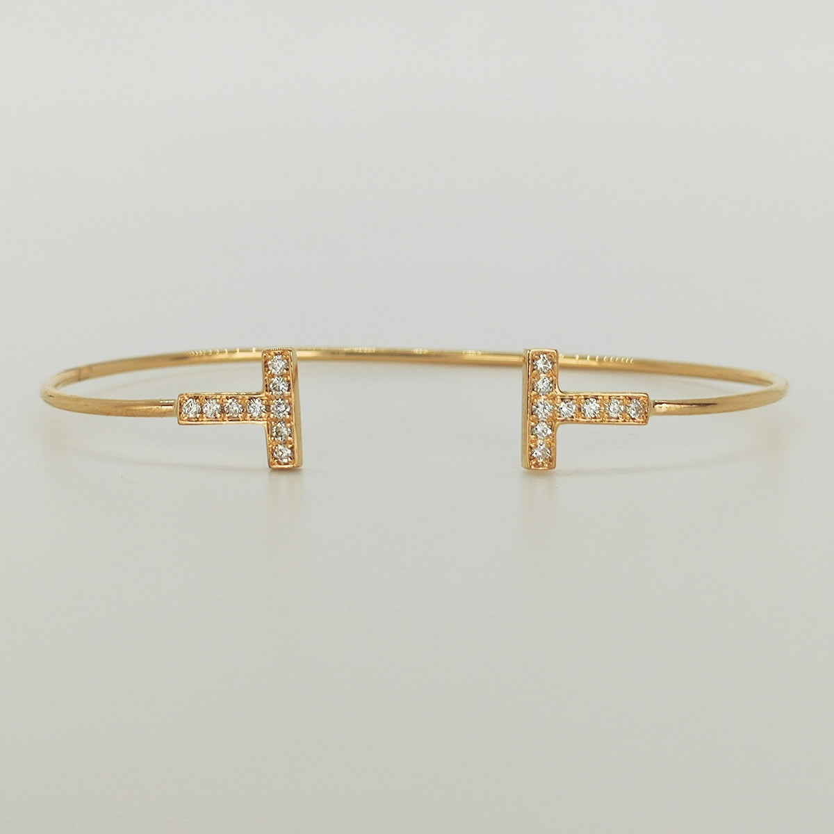 Esclava T De Brillantes Oro Amarillo 18K