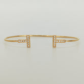 Esclava T De Brillantes Oro Amarillo 18K