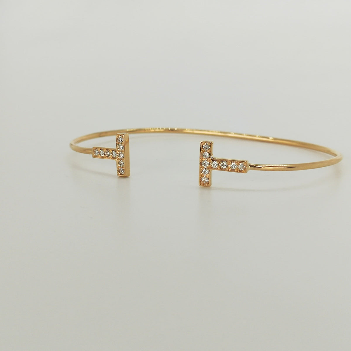 Esclava T De Brillantes Oro Amarillo 18K