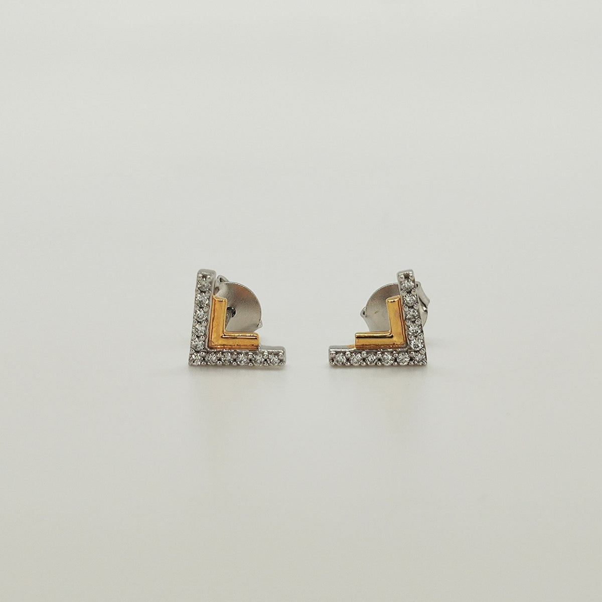 Aros Bicolor V de Diamantes