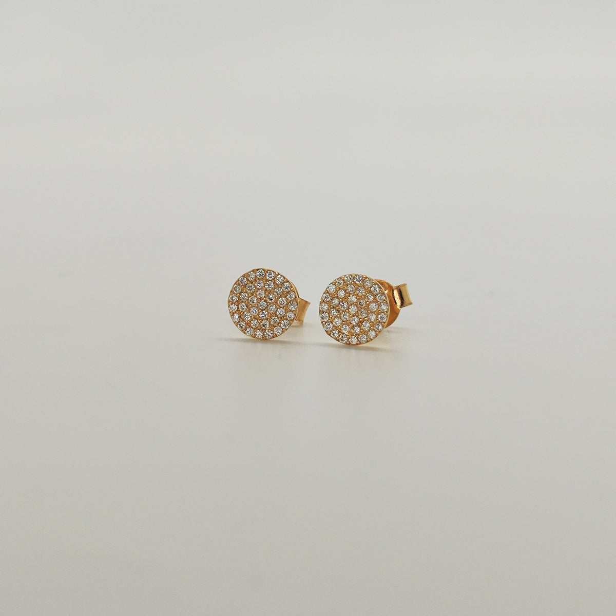Aros Redondos Diamantes Corte Brillante