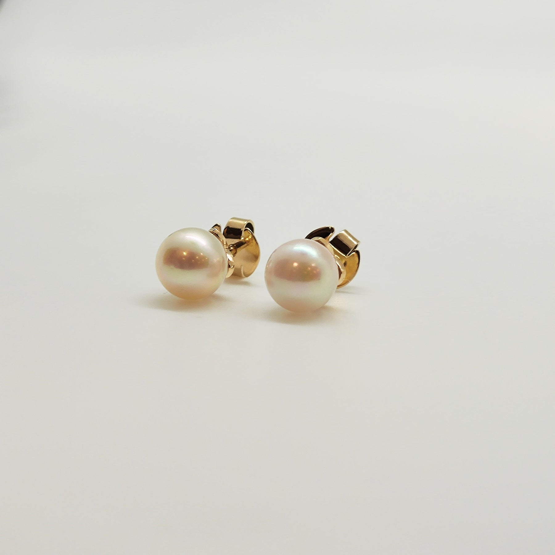 Perlas Acoya Flor Oro Amarillo 18K 7,60mm
