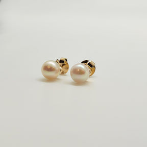 Perlas Acoya Flor Oro Amarillo 18K 7,60mm