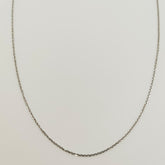 Collar Oro Blanco 45Cm