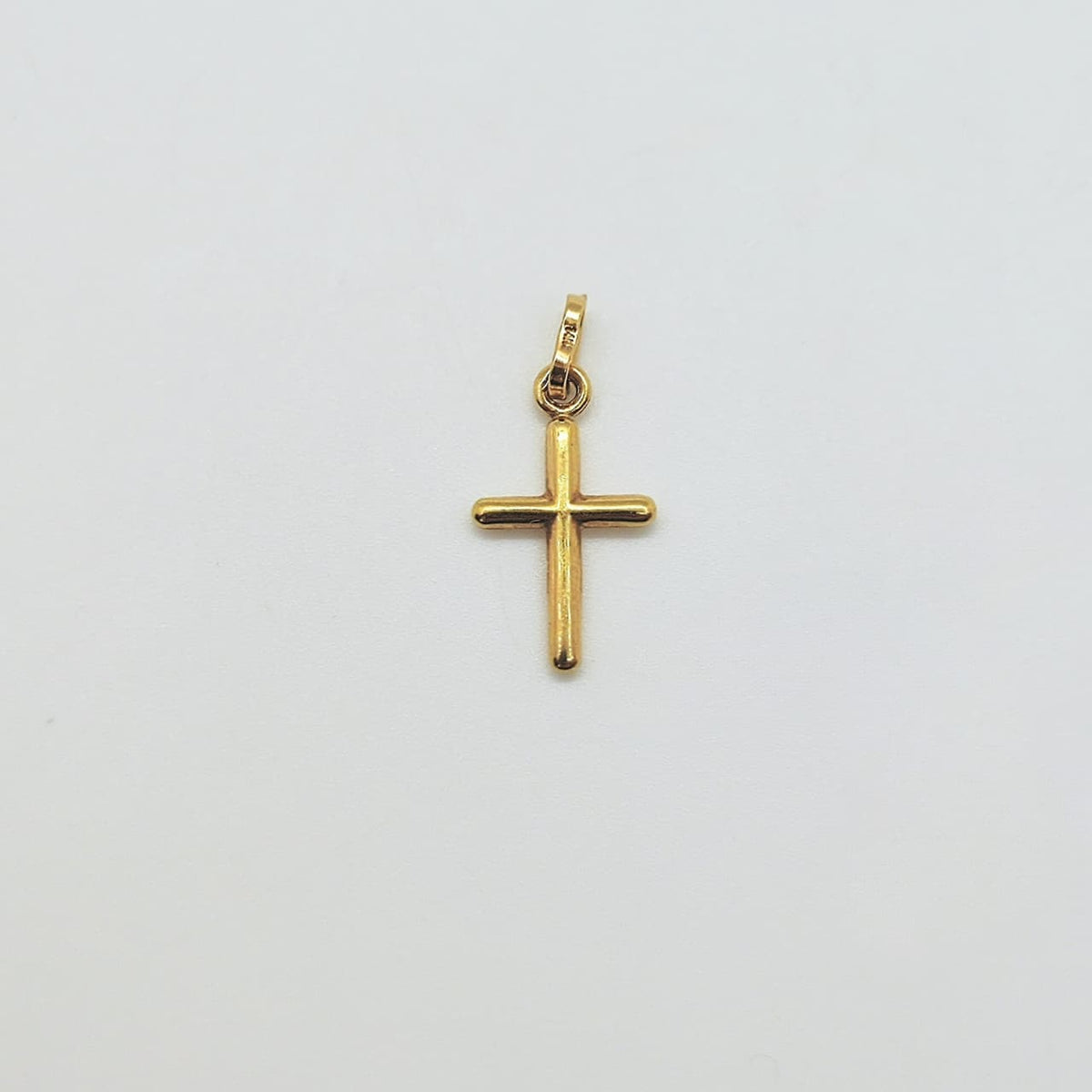 Cruz Oro Amarillo Puntas Redondas