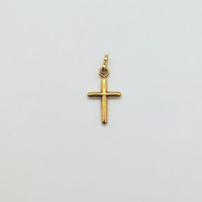 Cruz Oro Amarillo Puntas Redondas