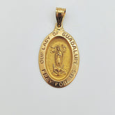 Medalla Oro Amarillo Virgen De Guadalupe