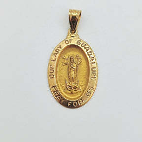 Medalla Oro Amarillo Virgen De Guadalupe