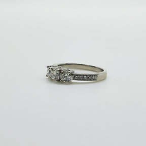 Tricillo Platino Brillantes