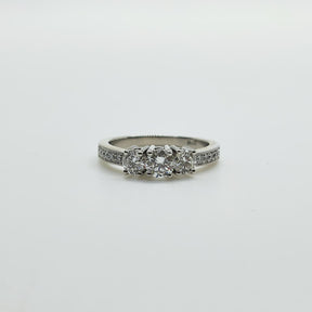 Tricillo Platino Brillantes
