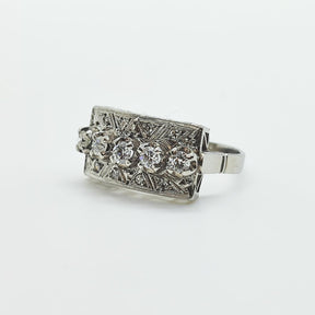 Anillo Placa Vintage