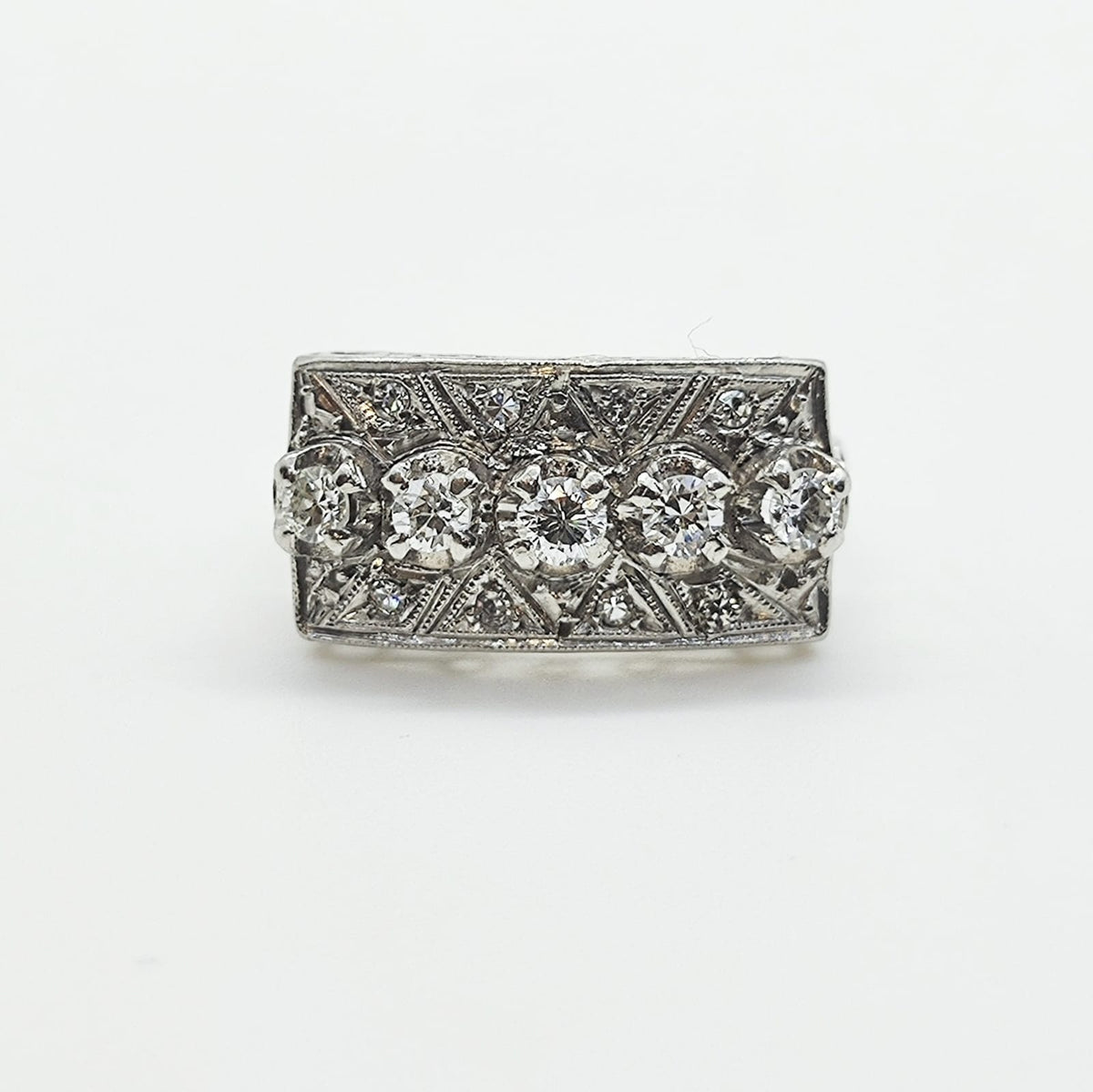 Anillo Placa Vintage