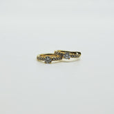 Aros Oro Amarillo 18K y Diamantes