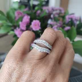 Gran Anillo Moderno Oro Blanco