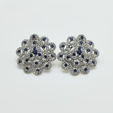 Maxi Aros Roseta Zafiros Plata Rodinada