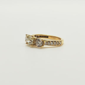 Maxi Tricillo Oro Amarillo 18K