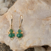 Aros Colgante En Esmeralda