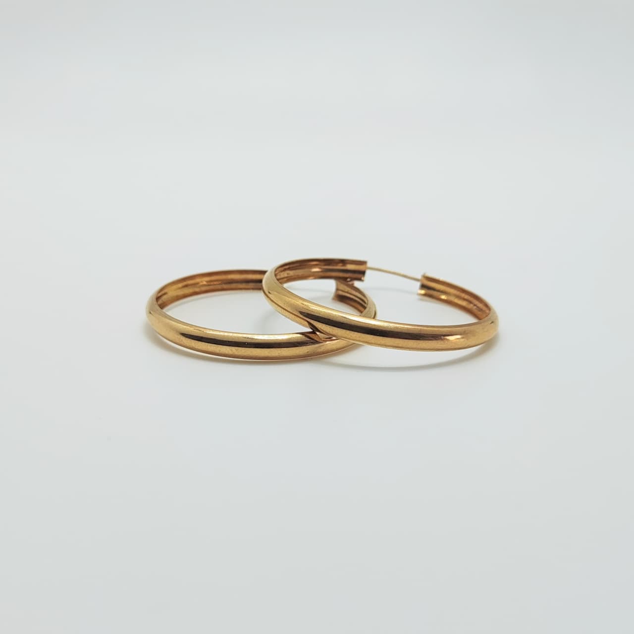 Argollas Bote Oro Amarillo 3,7cm