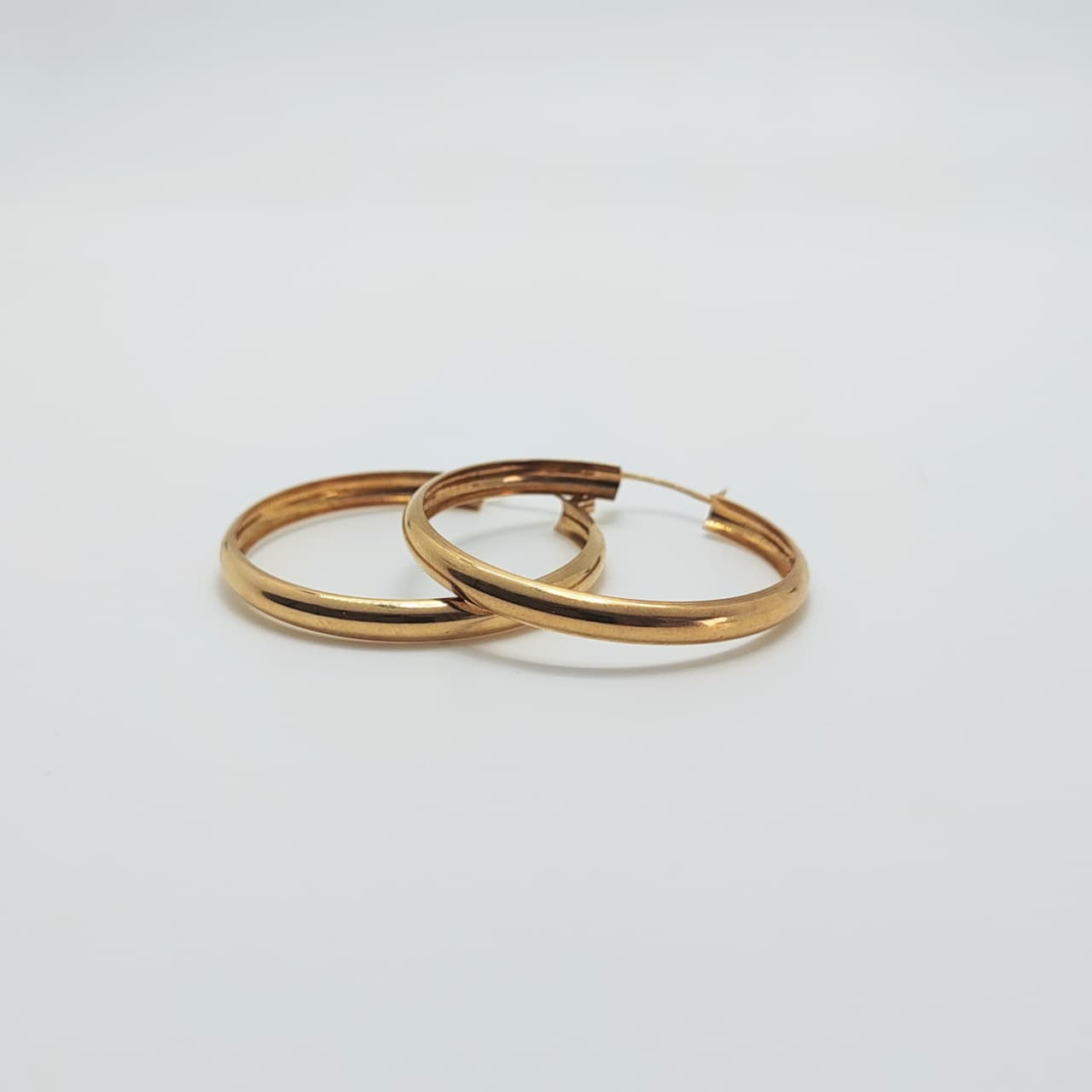 Argollas Bote Oro Amarillo 3,7cm