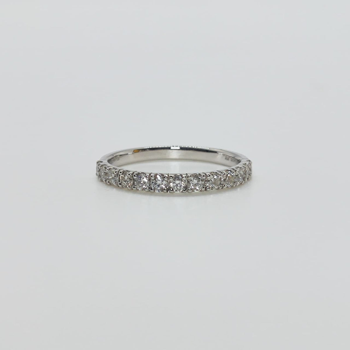 Cintillo Brillantes Oro Blanco 18K