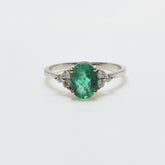 Anillo Esmeralda Oval