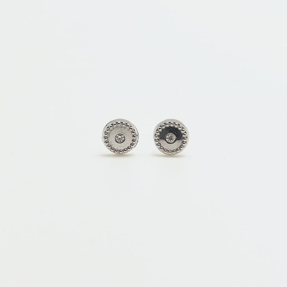 Aros Redondos Oro Blanco