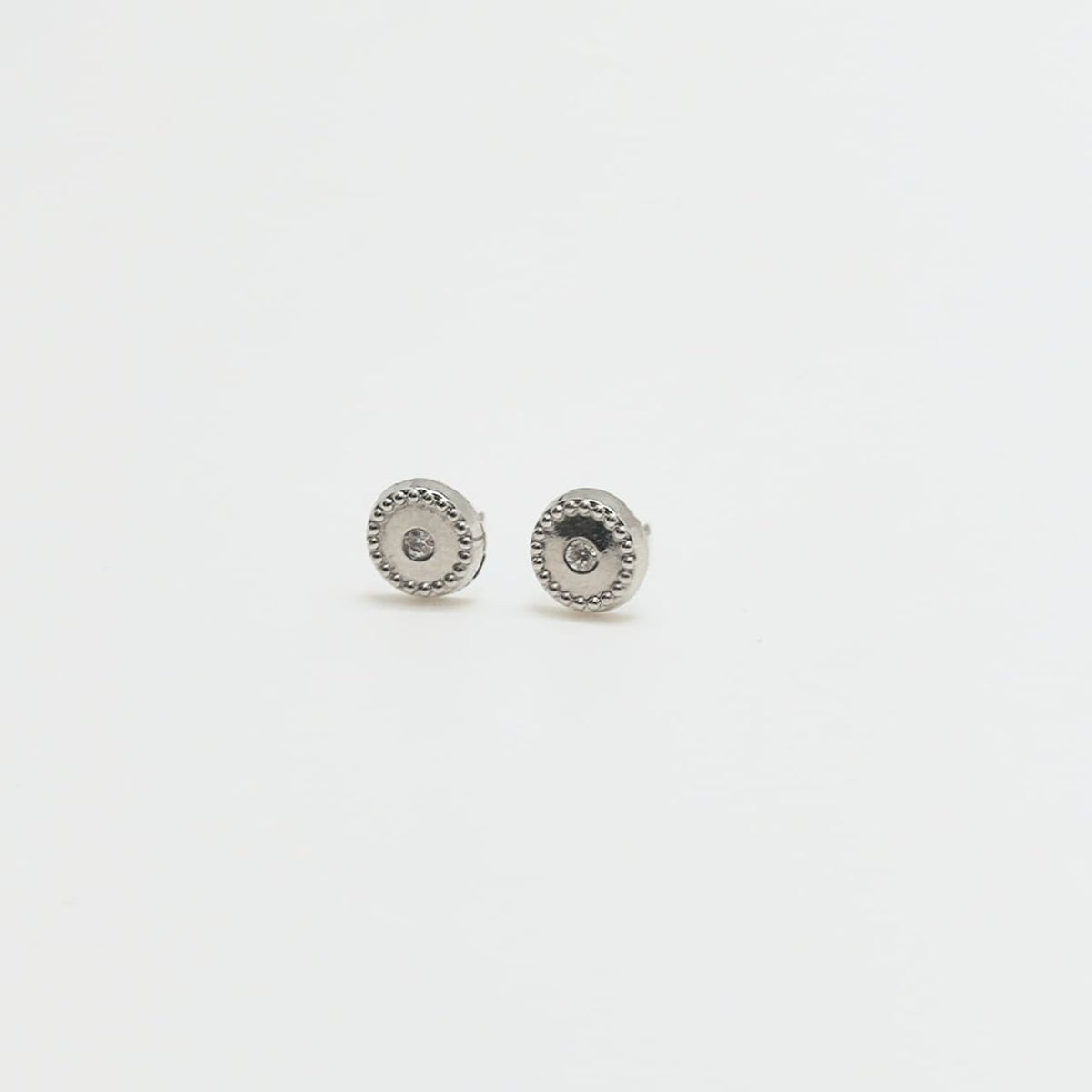Aros Redondos Oro Blanco
