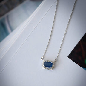 Collar Zafiro Rectangular