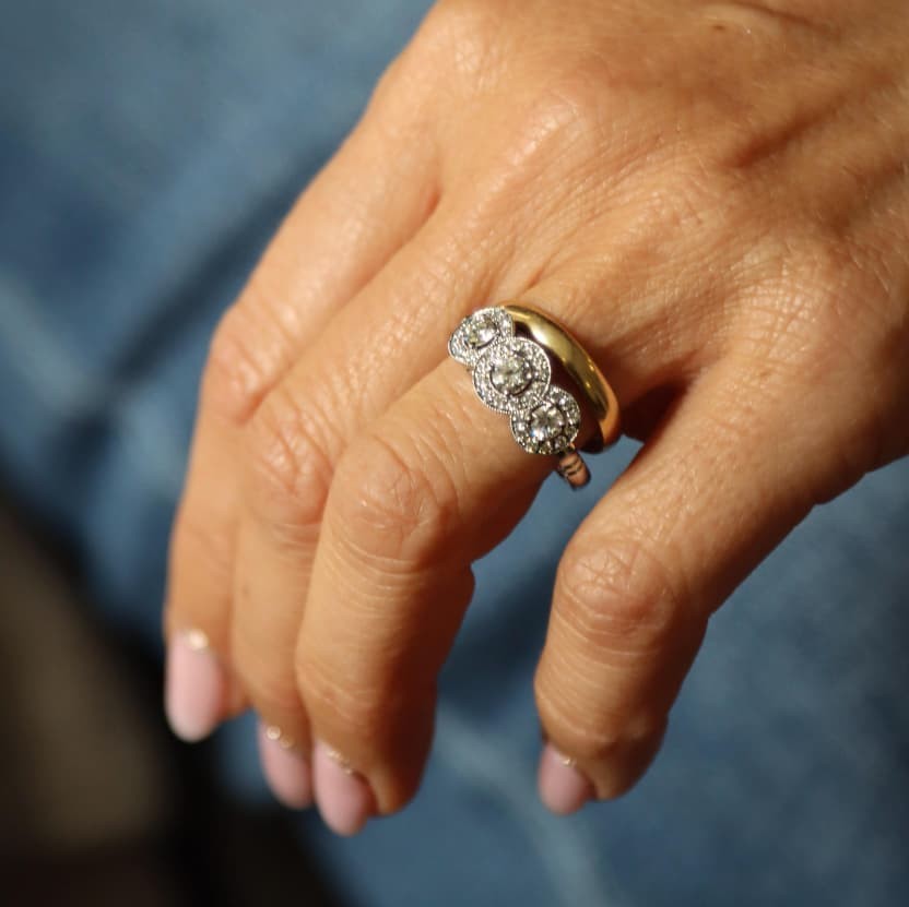 Anillo Placa Platino