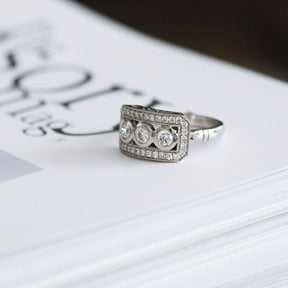 Anillo Placa Platino