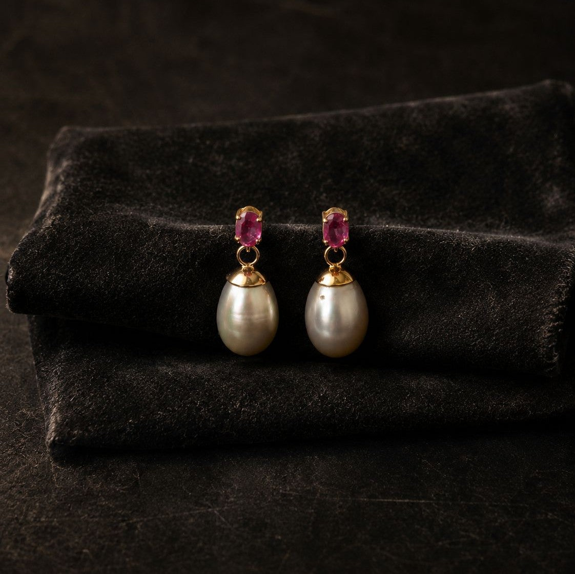 Perlas Barrocas Y Zafiros Rosados