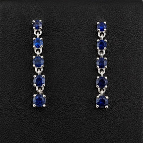 Aros Colgantes Zafiros
