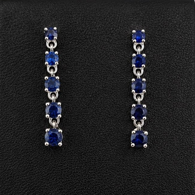 Aros Colgantes Zafiros