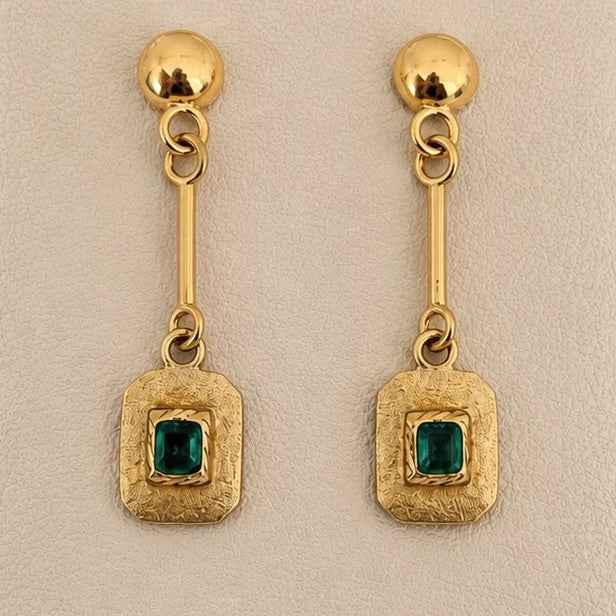 Aros Esmeraldas Cajón