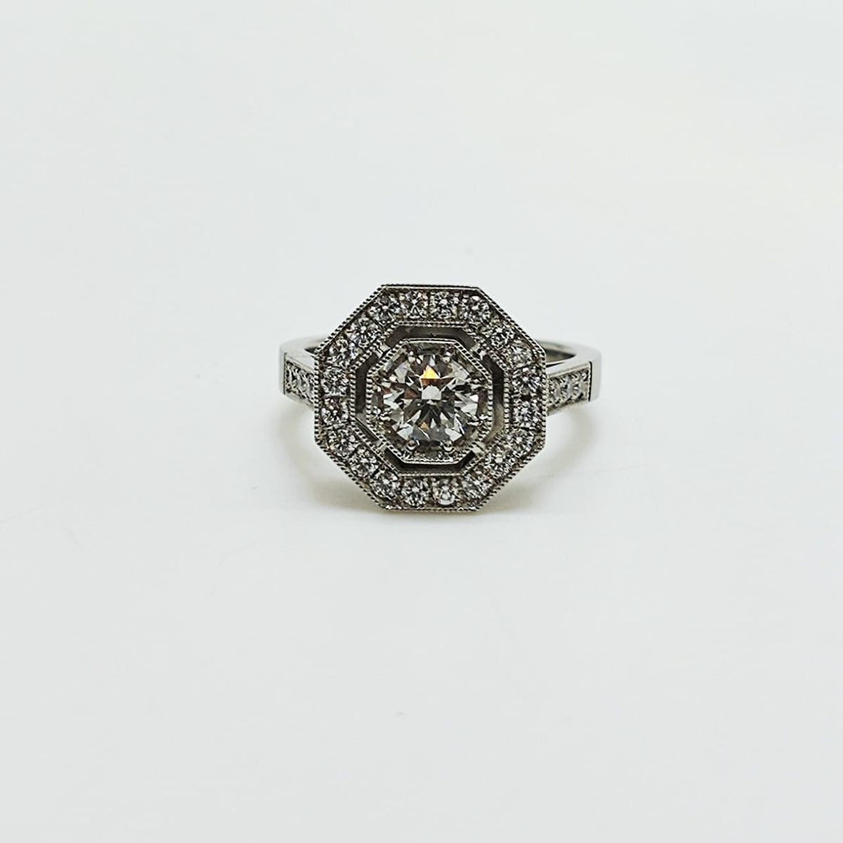 Anillo Placa Octagonal