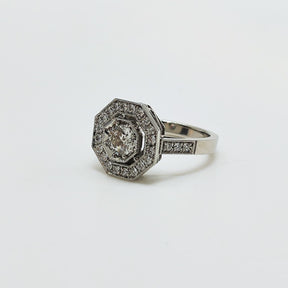 Anillo Placa Octagonal