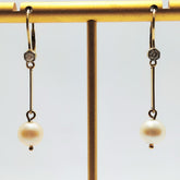 Aros Perlas Colgantes Y Brillantes