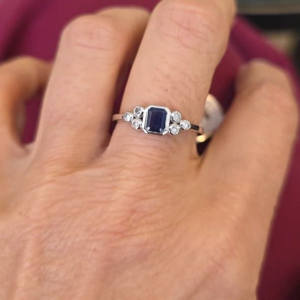 Anillo Aurora Zafiro