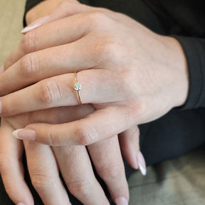 Solitario Petite Oro Amarillo 18K