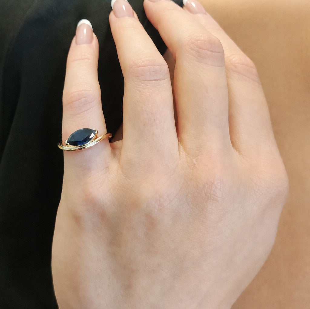 Pinky Ring Zafiro