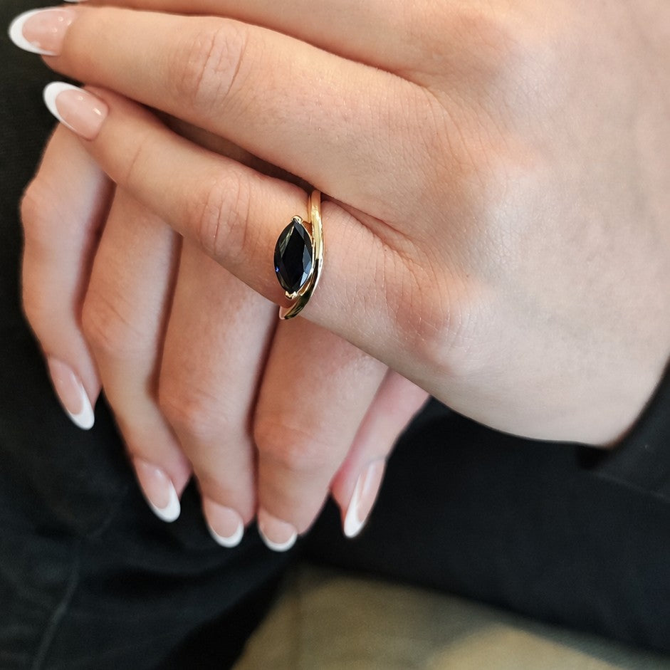 Pinky Ring Zafiro