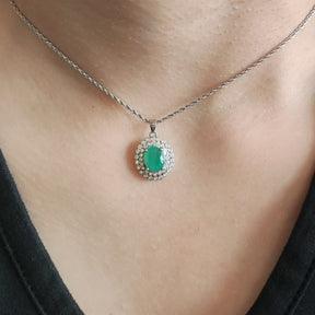 Collar Esmeralda Oval