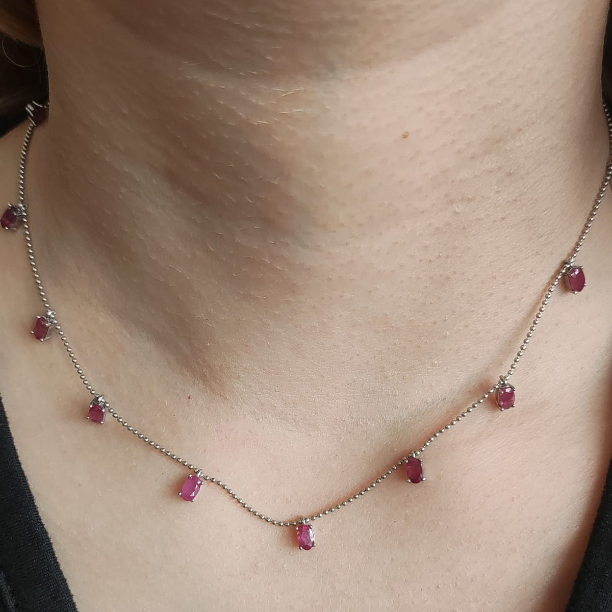 Collar Rubí Oval