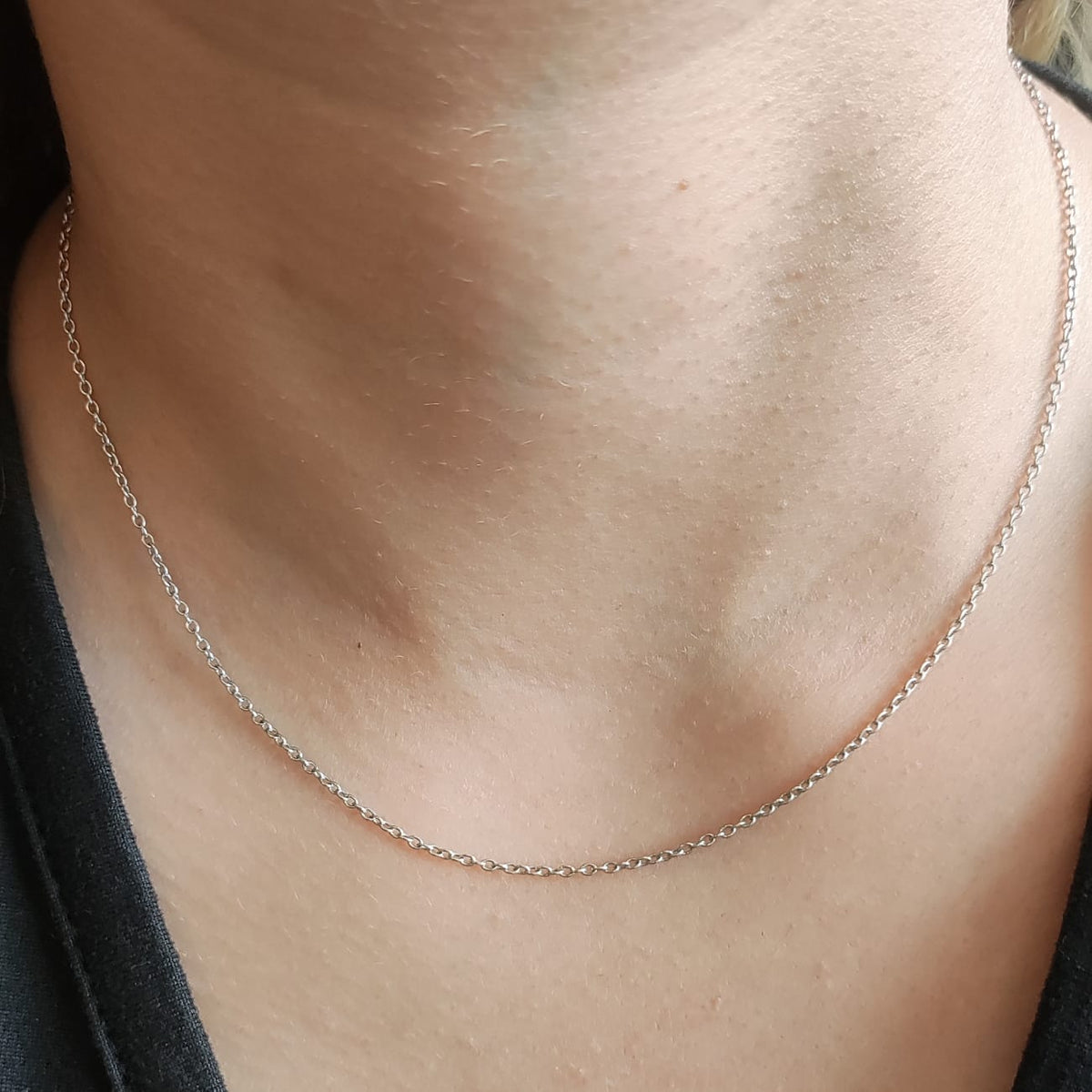 Collar Belchier Oro Blanco 18K