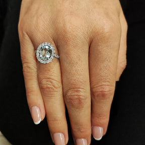 Maxi Anillo Aguamarina Oval