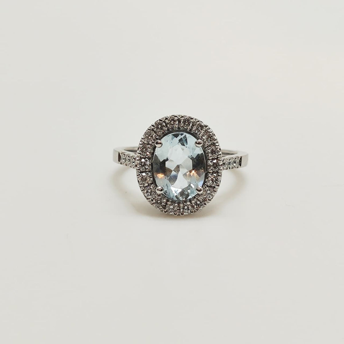 Maxi Anillo Aguamarina Oval